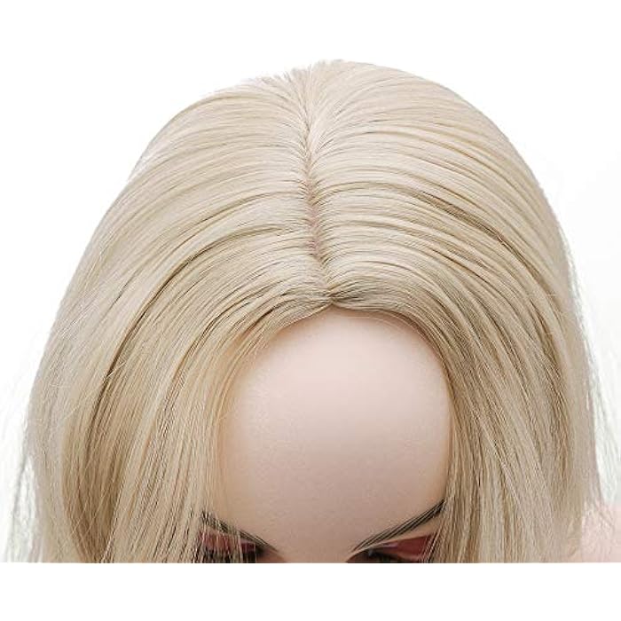 DILLARDS Bestung 18 Inches Long Wavy Blonde Wigs For Women Synthetic Full Hair Natural Fashion Wig With Bangs For Cosplay Costume Or Daily Life - Image 3